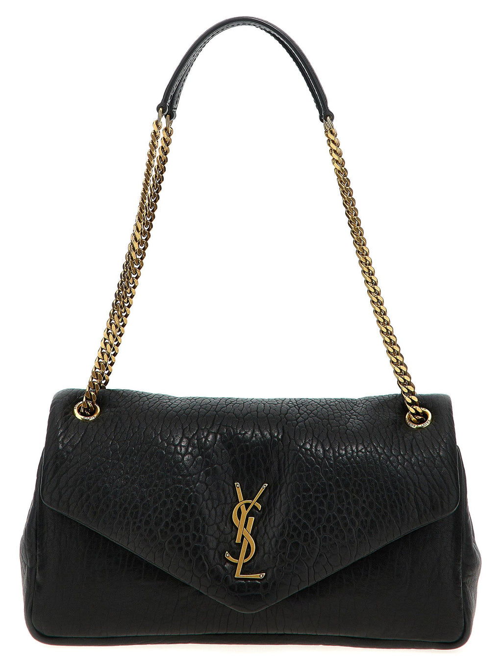 Saint Laurent Calypso Shoulder Bag — Black