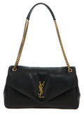 Saint Laurent Calypso Shoulder Bag — Black