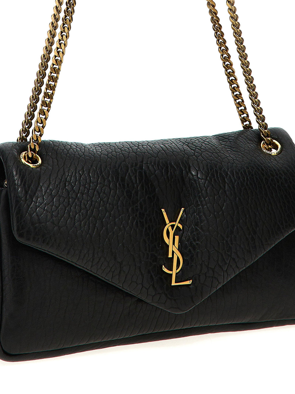 Saint Laurent Calypso Shoulder Bag — Black
