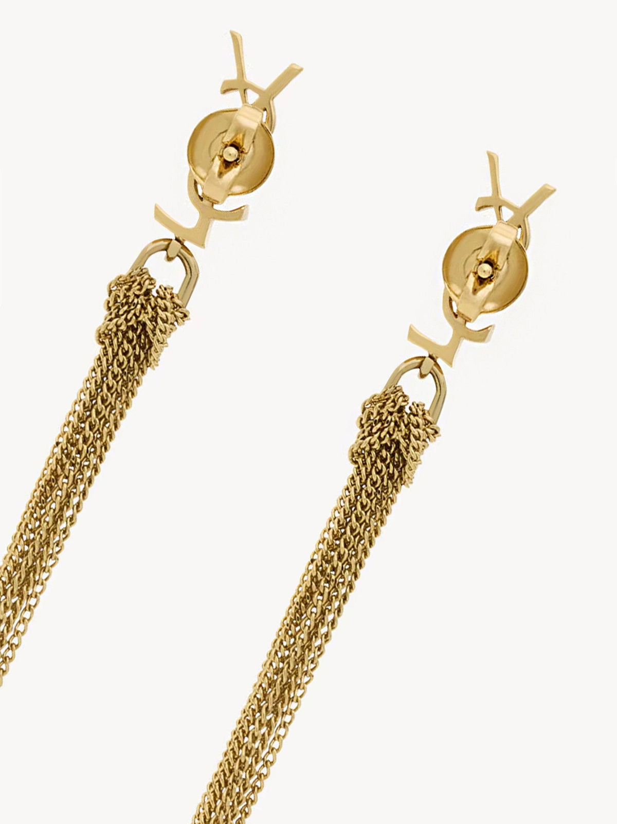 Saint Laurent Cassandre Earrings — Gold