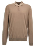 Zanone Flexwool Polo Shirt — Beige