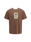 Palm Angels Palm Tree Graphic Cotton T-Shirt — Brown