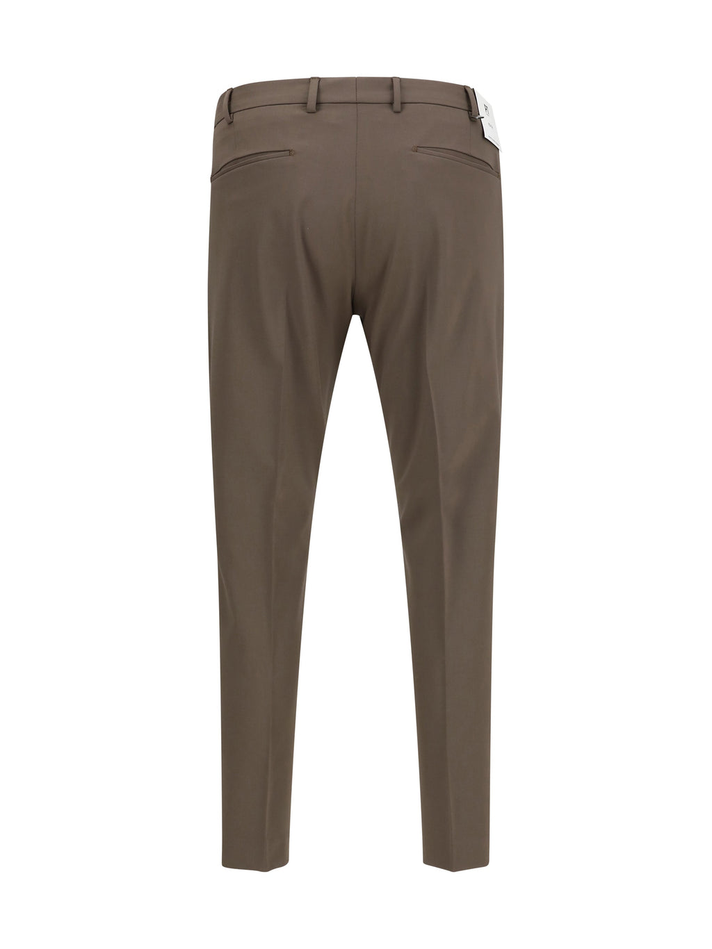Pt Torino Stretch Virgin Wool Trousers — Brown