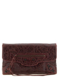 Balenciaga Le City Clutch — Burgundy