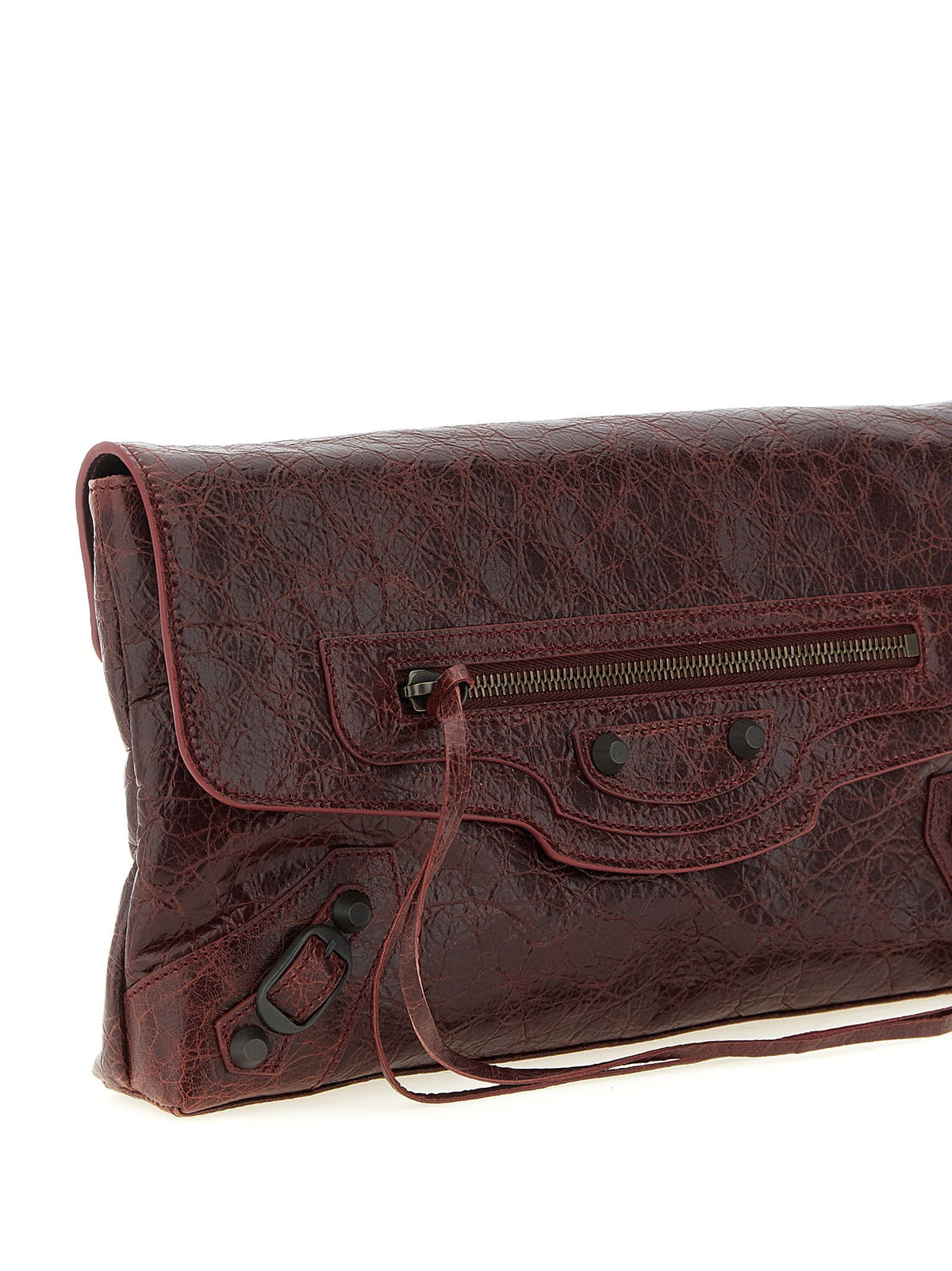 Balenciaga Le City Clutch — Burgundy
