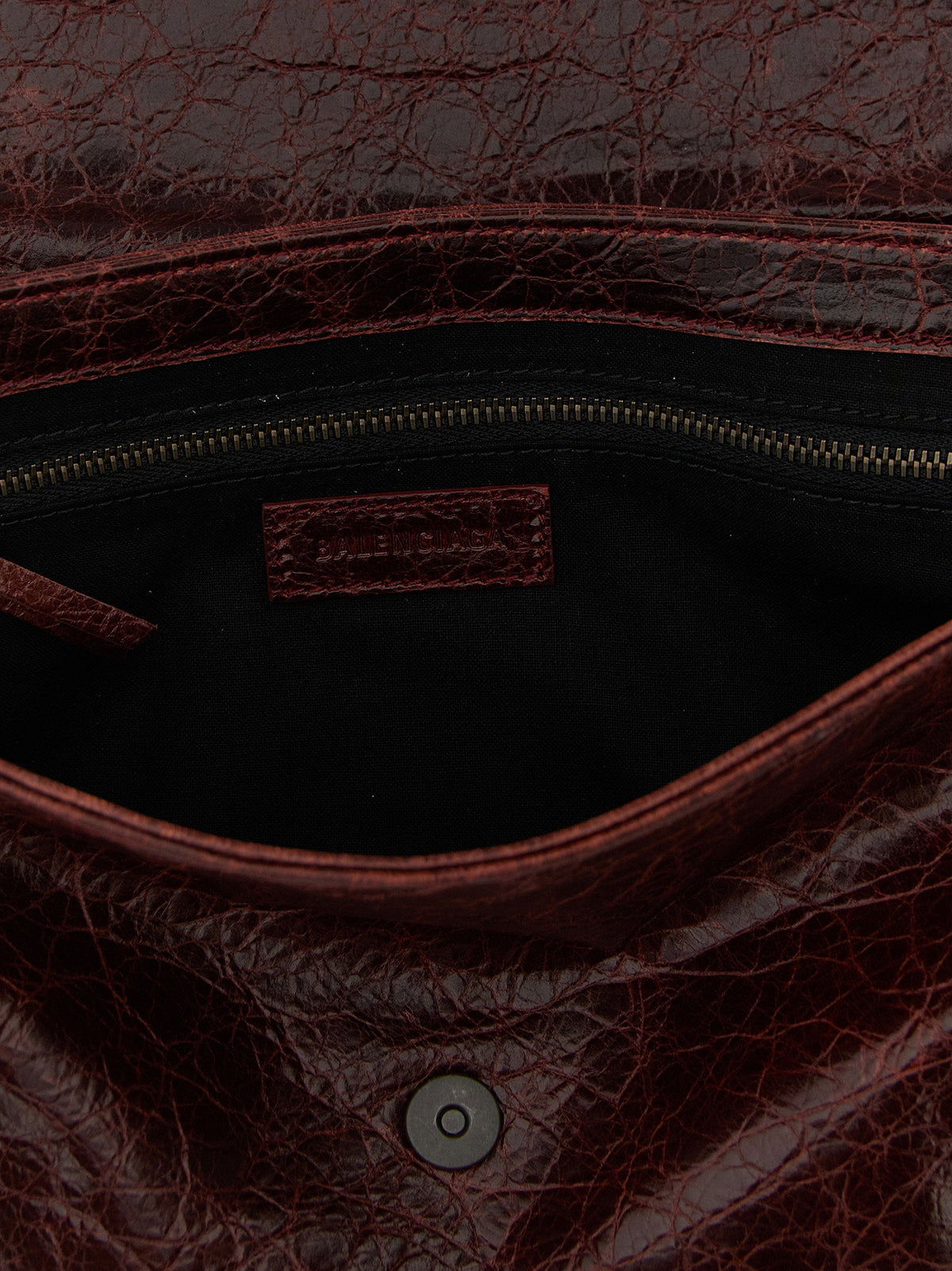 Balenciaga Le City Clutch — Burgundy