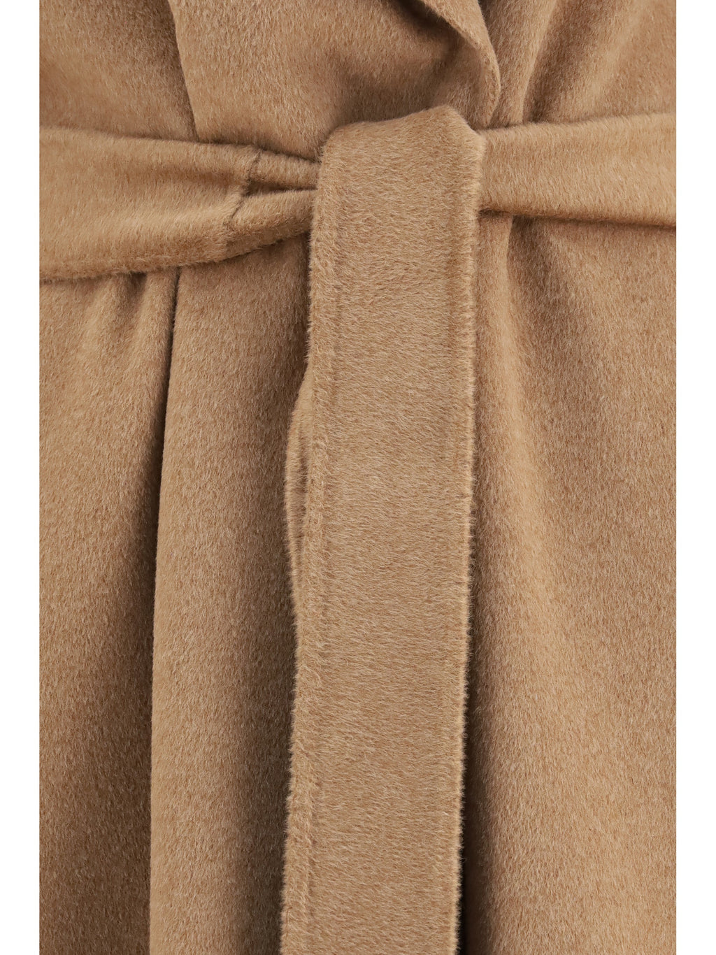 'S Maxmara Wool-Cashmere Blend Coat — Beige