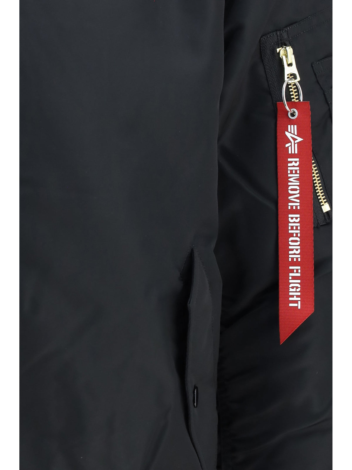Alpha Industries Flight Nylon Bomber Jacket — Black