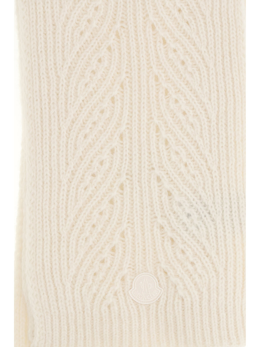 Moncler Tricot Alpaca and Cashmere-Blend Scarf — Beige