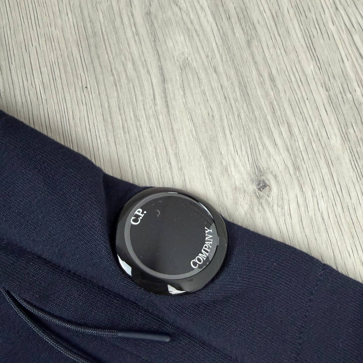 CP Company Raised Fleece Zip Sweatshirt - Navy