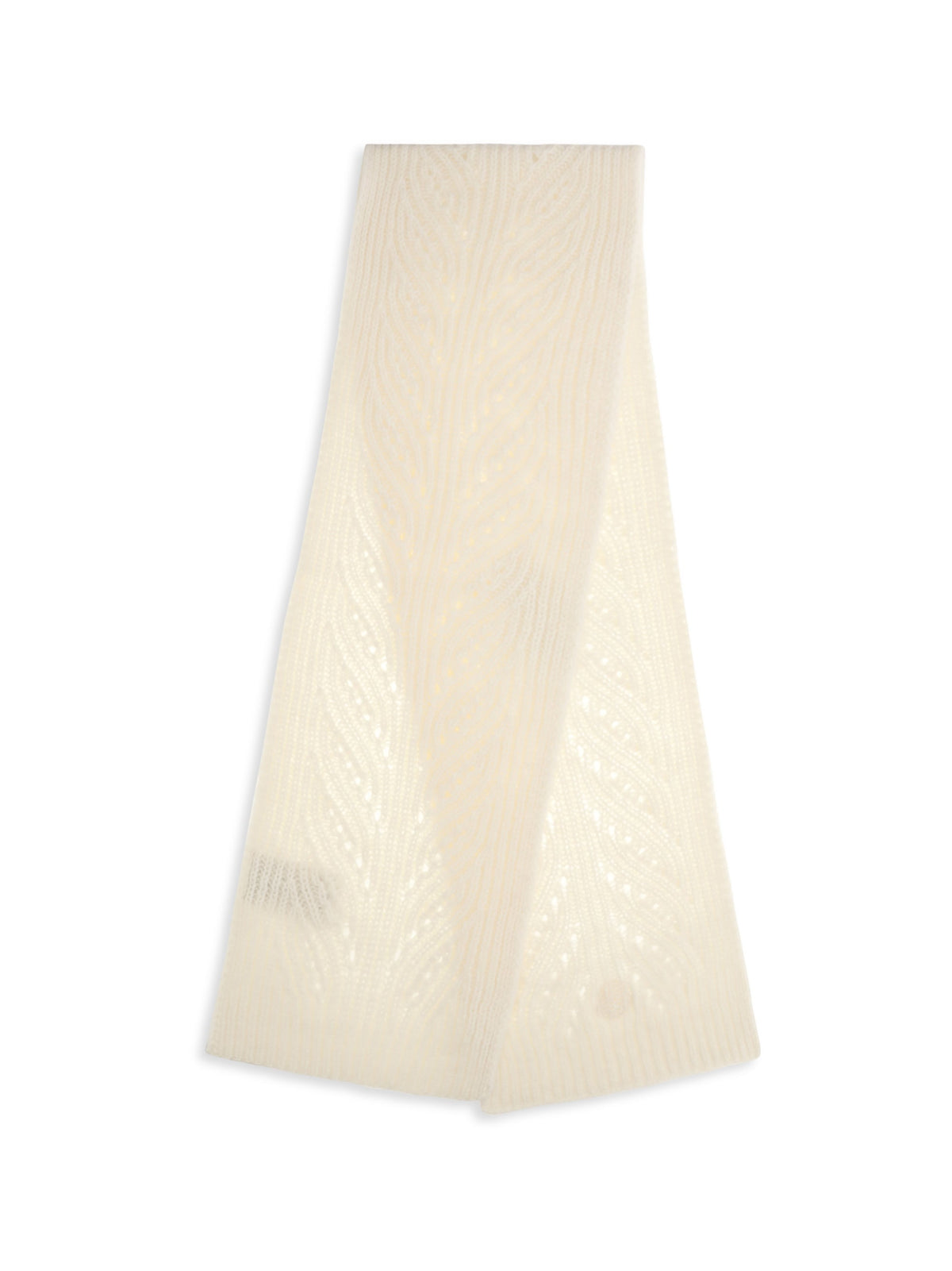 Moncler Tricot Alpaca and Cashmere-Blend Scarf — Beige