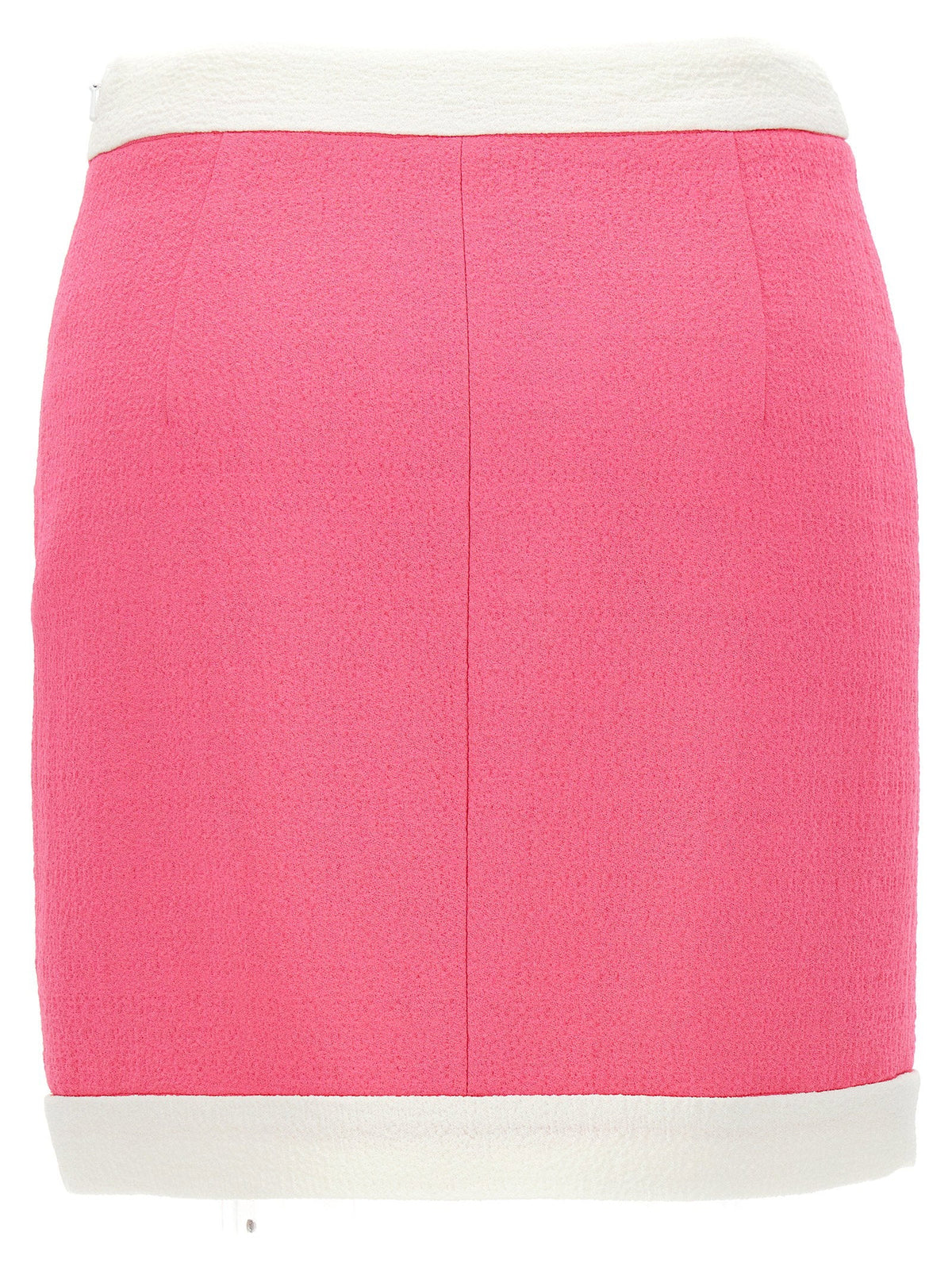 Moschino Heart Button Skirt — Pink