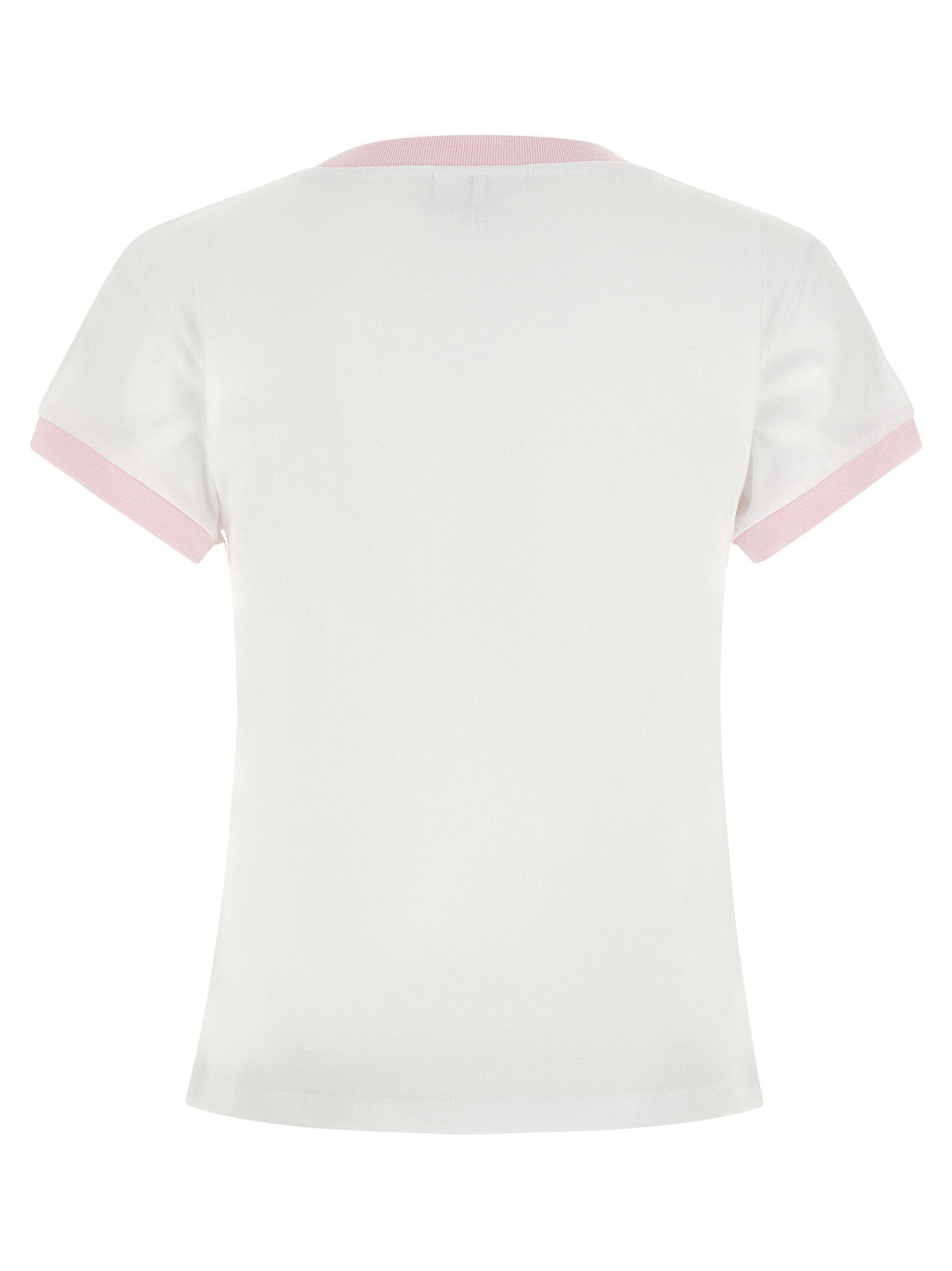 Ganni Fairy-Print Cotton T-shirt — Cream