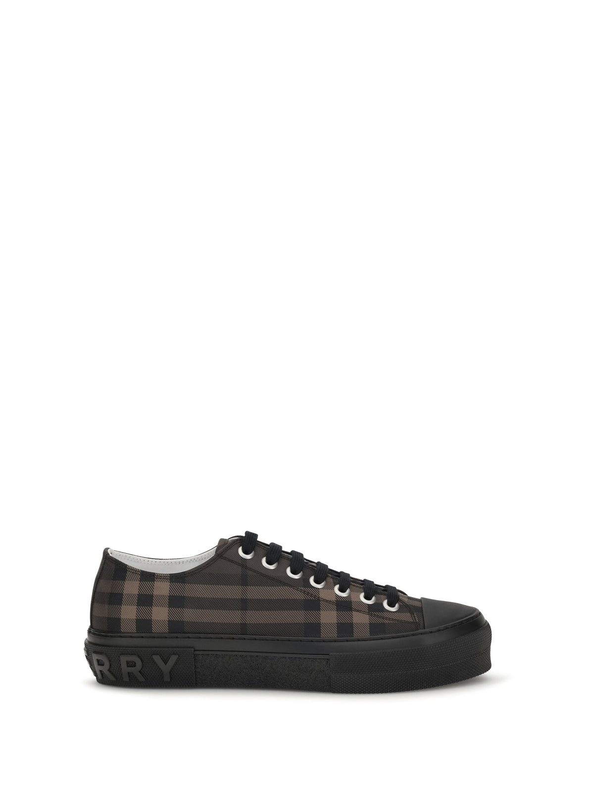 Burberry Jack Check Sneakers — Brown