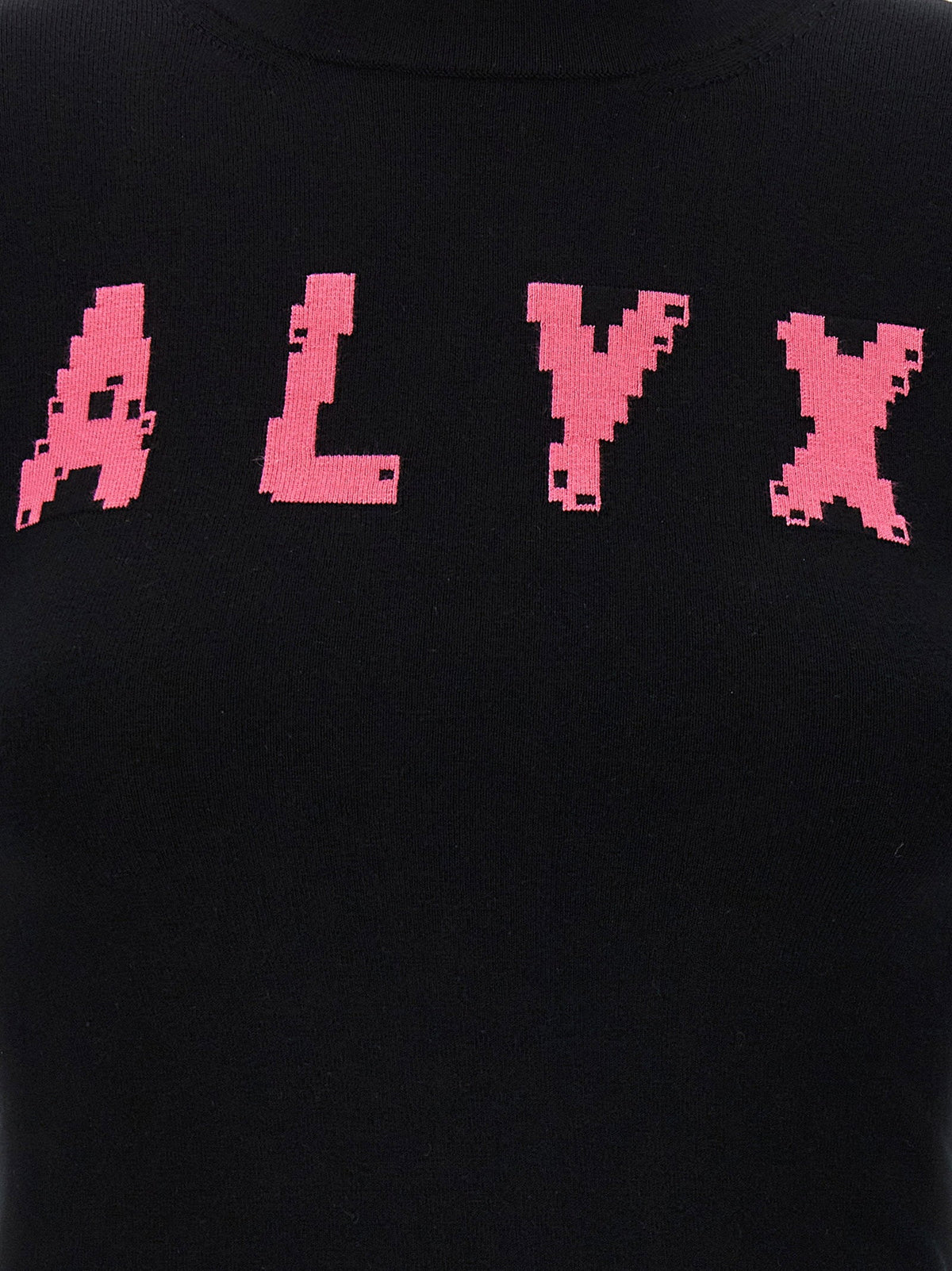 1017-Alyx-9Sm Logo-Inlaid Sweater — Black
