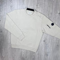 CP Company Raised Fleece Sweatshirt - Silver Birch