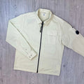 CP Company Zip Overshirt - Silver Birch