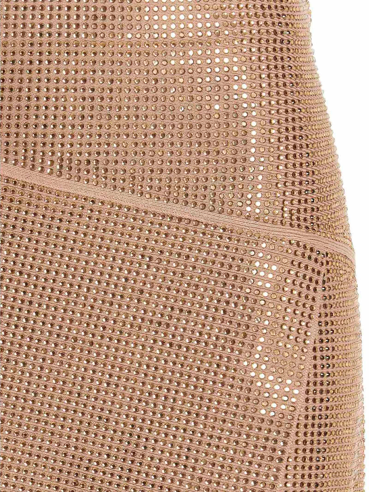 AndreĀdamo Sequin Knit Skirt — Champagne