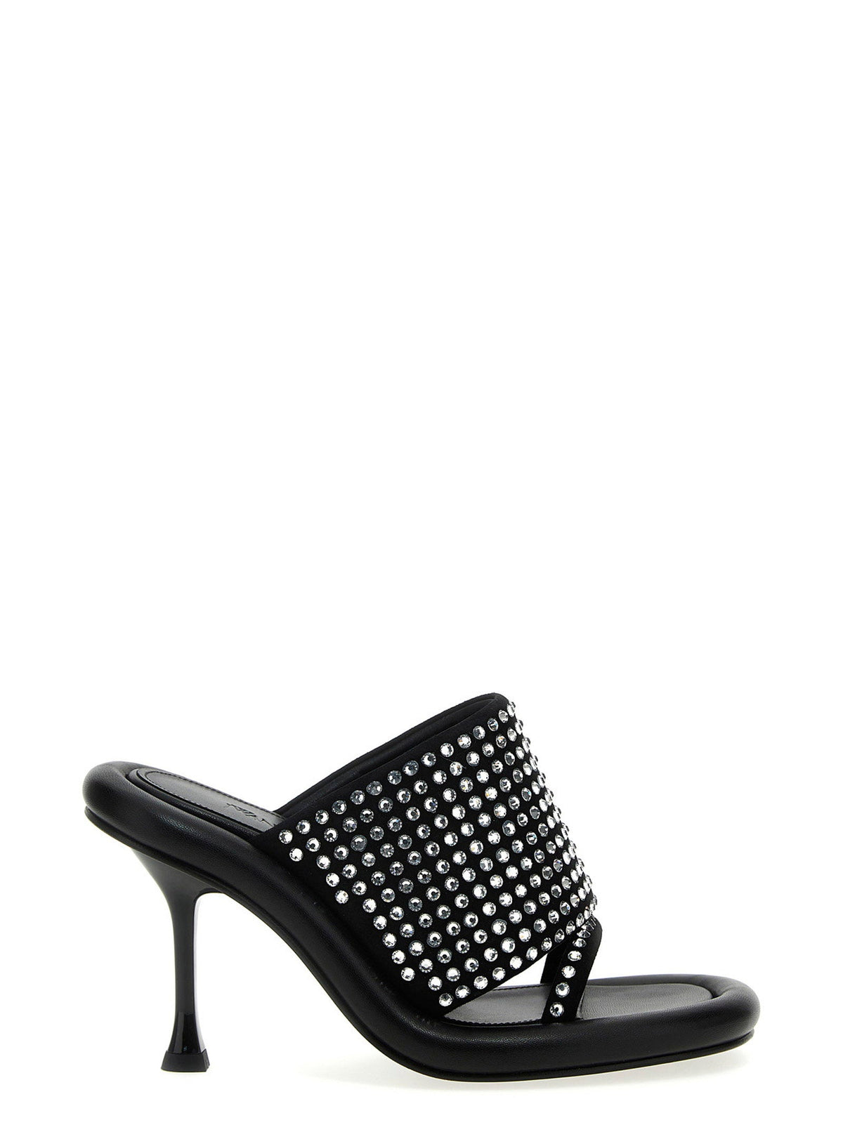 J.w.anderson Crystal-Studded Mule — Black
