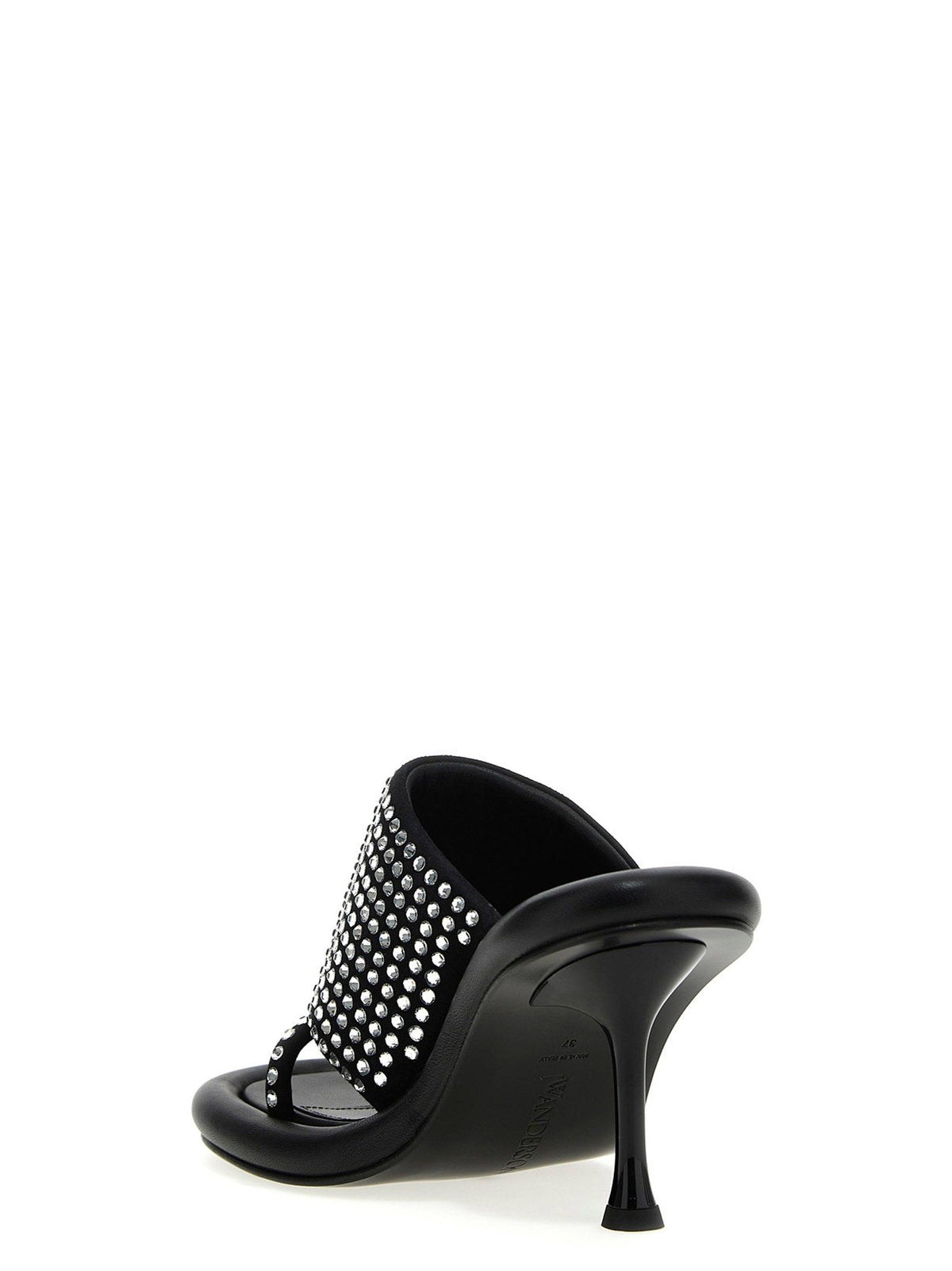 J.w.anderson Crystal-Studded Mule — Black