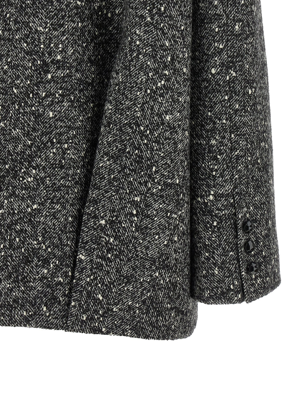 Valentino Garavani Mossi Caban Coat — Gray