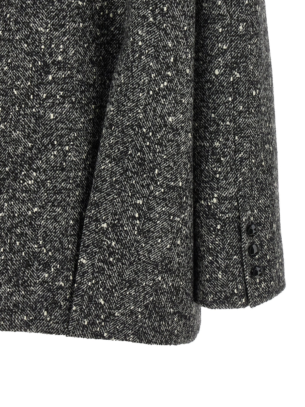 Valentino Garavani Mossi Caban Coat — Gray