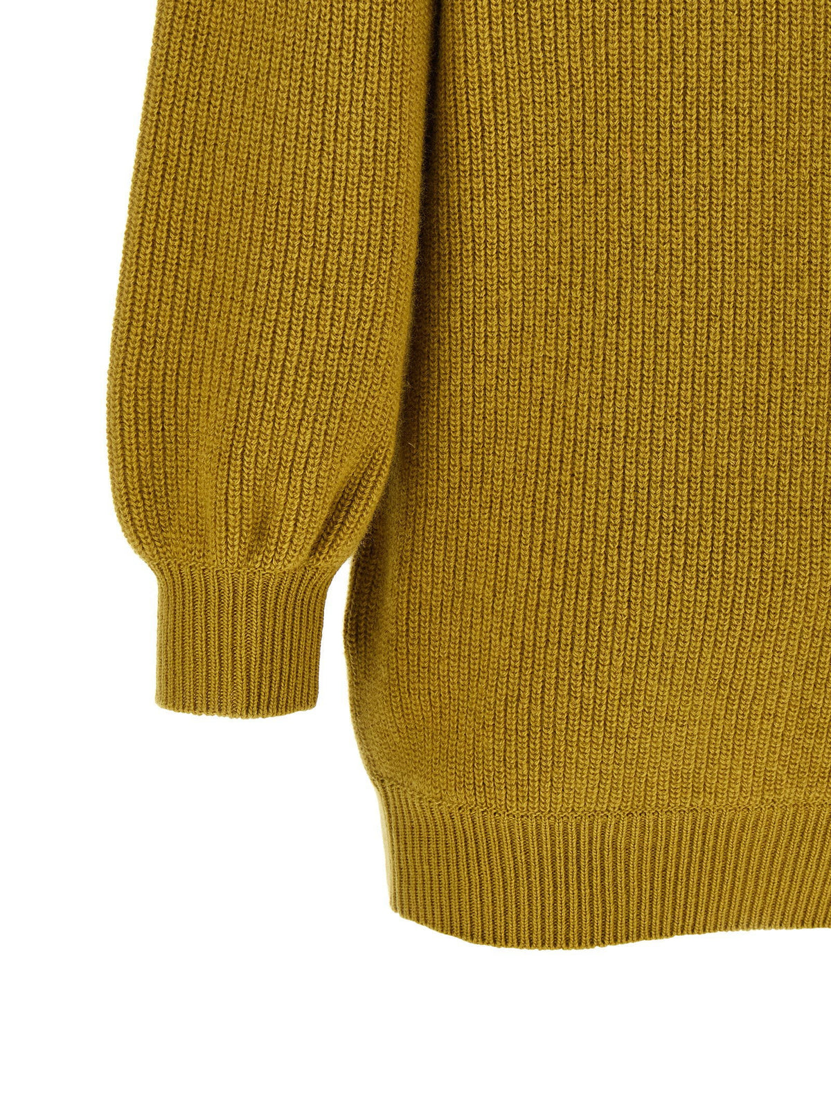 Valentino Garavani Braided Virgin Wool Sweater — Gold