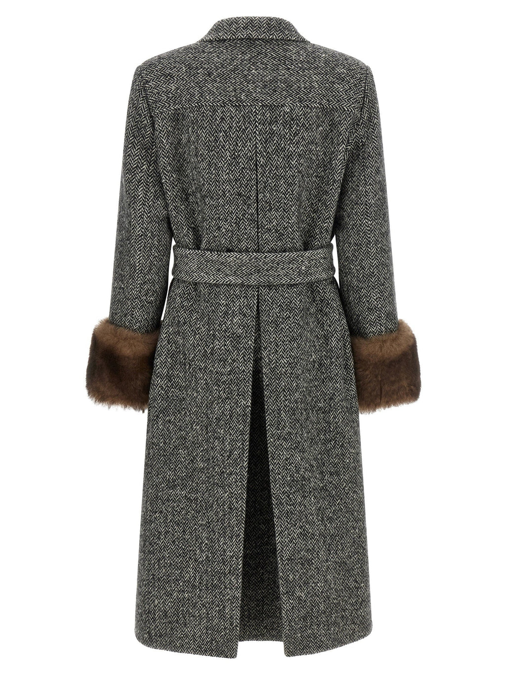 Valentino Garavani Mossi Coat — Gray