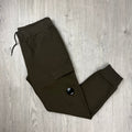 CP Company Raised Fleece Sweatpants - Khaki