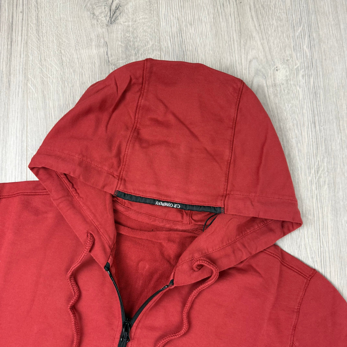 CP Company Light Fleece Zip Hoodie - Ketchup