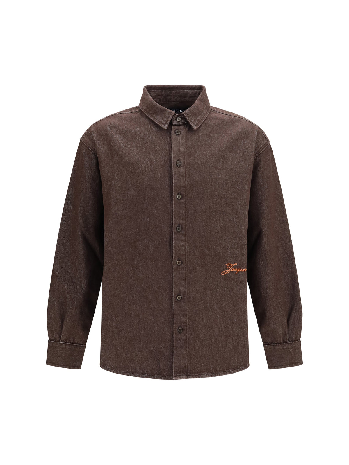Jacquemus Denim Shirt — Brown