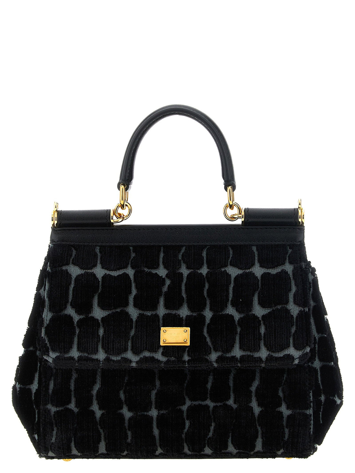 Dolce & Gabbana Sicily Top Handle Bag — Black