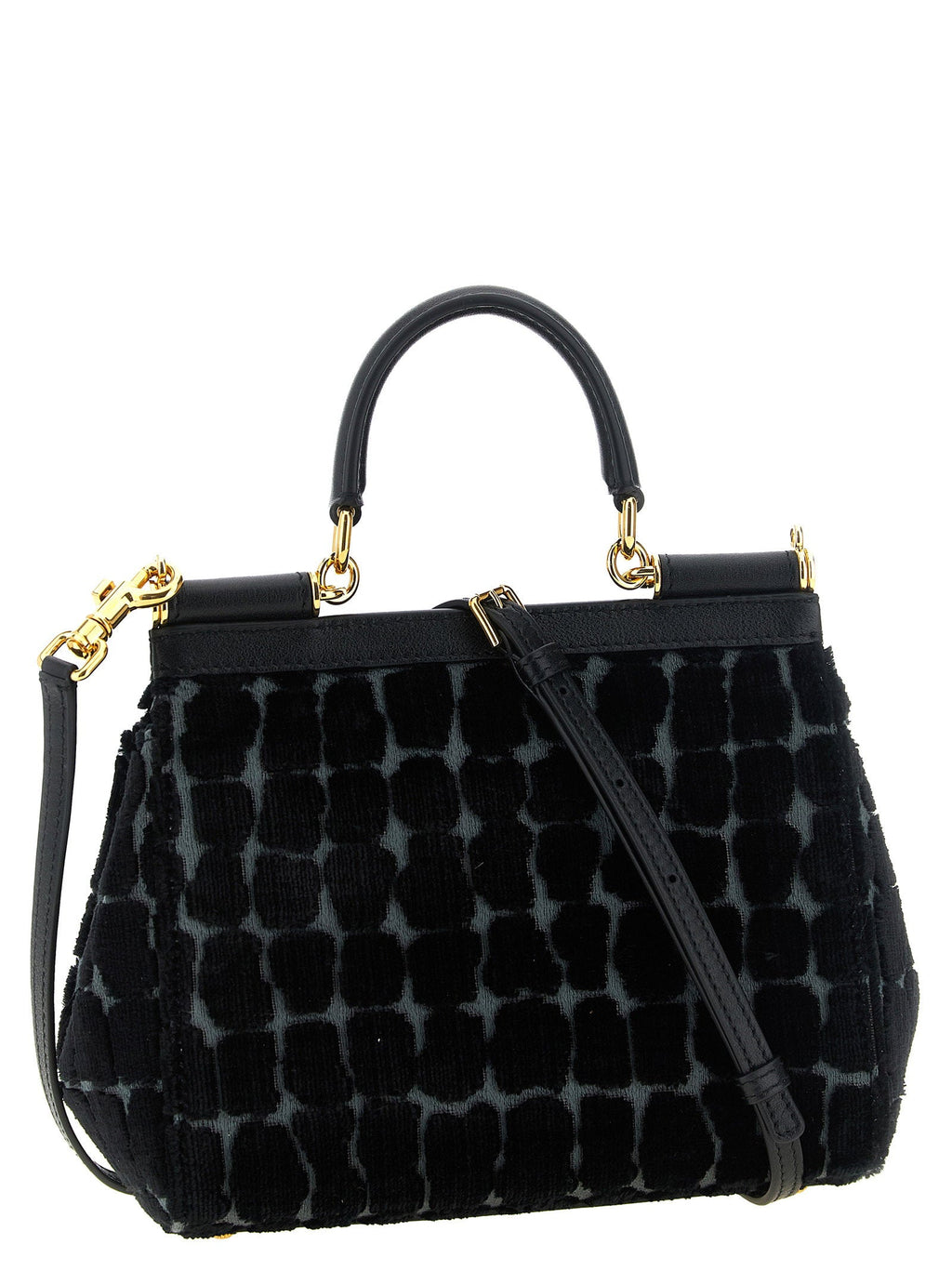 Dolce & Gabbana Sicily Top Handle Bag — Black