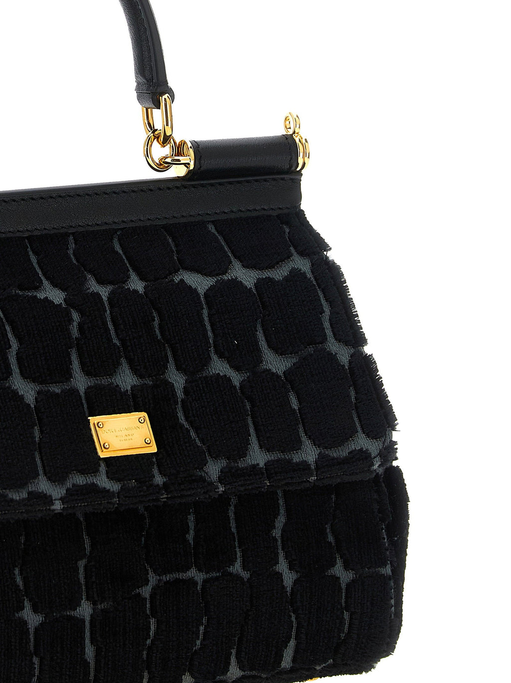 Dolce & Gabbana Sicily Top Handle Bag — Black