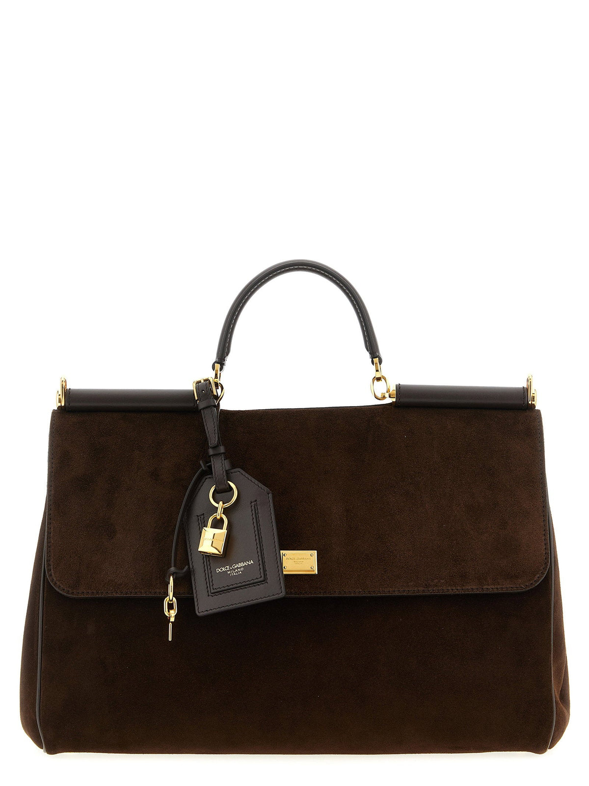 Dolce & Gabbana My Sicily Top Handle Bag — Brown