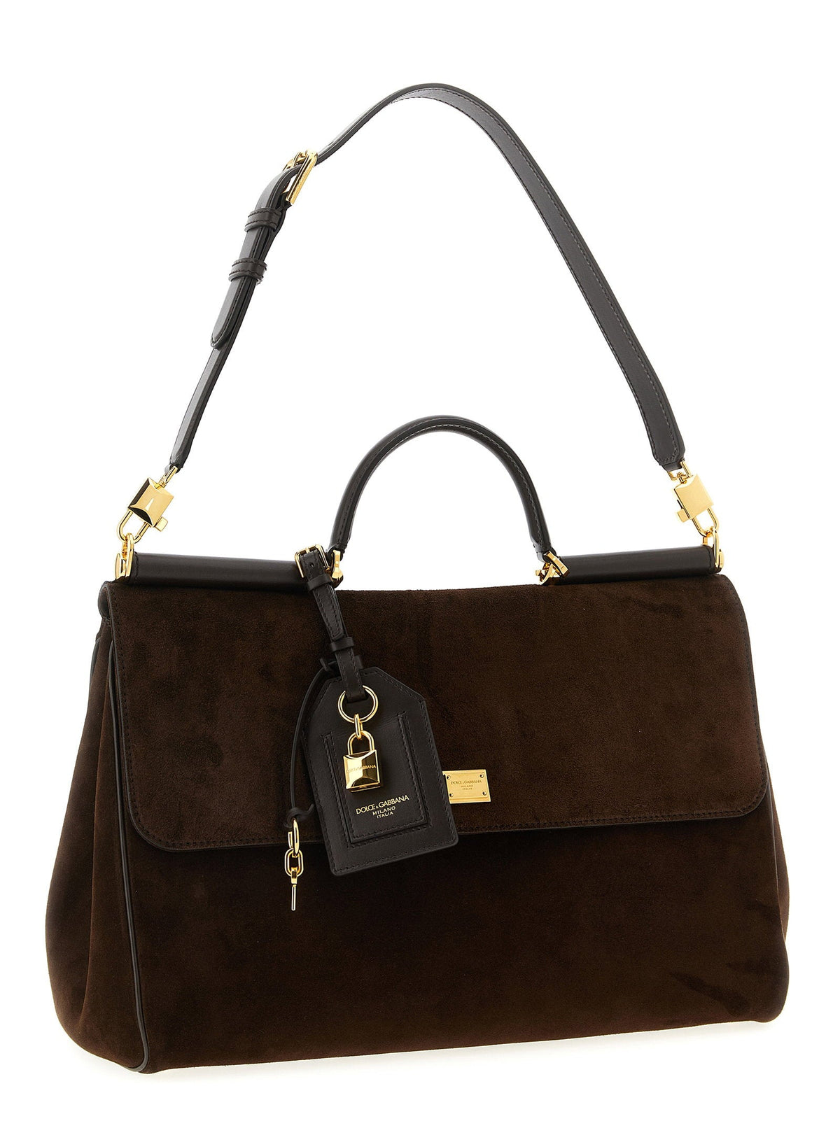 Dolce & Gabbana My Sicily Top Handle Bag — Brown