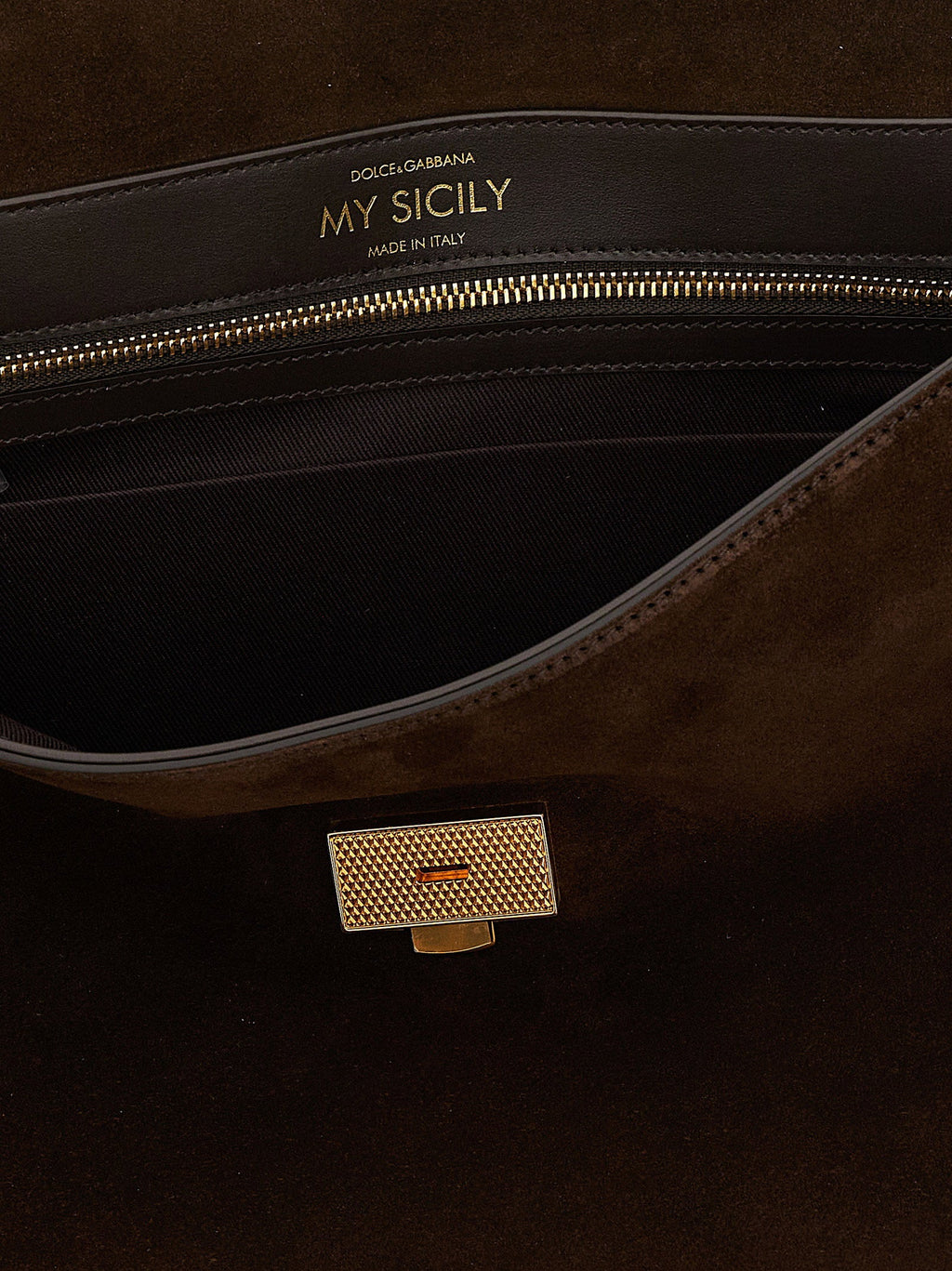 Dolce & Gabbana My Sicily Top Handle Bag — Brown