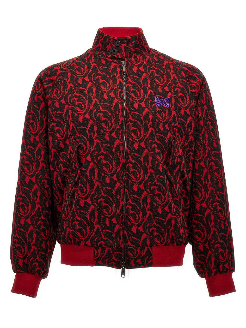 Baracuta Jacquard Needles Jacket — Red
