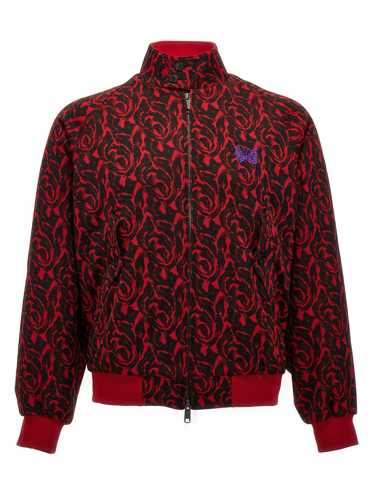 Baracuta Jacquard Needles Jacket — Red