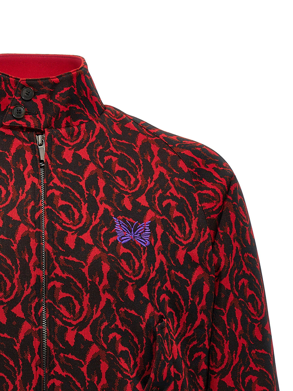 Baracuta Jacquard Needles Jacket — Red