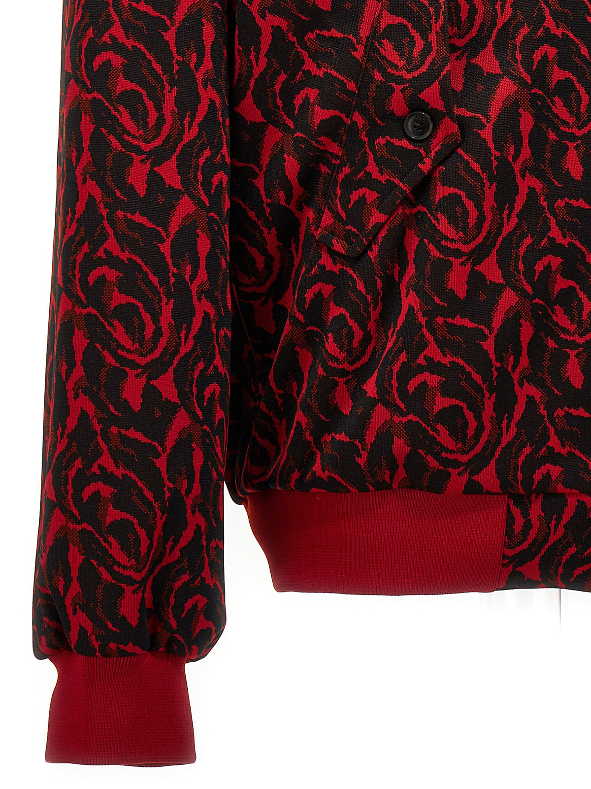 Baracuta Jacquard Needles Jacket — Red