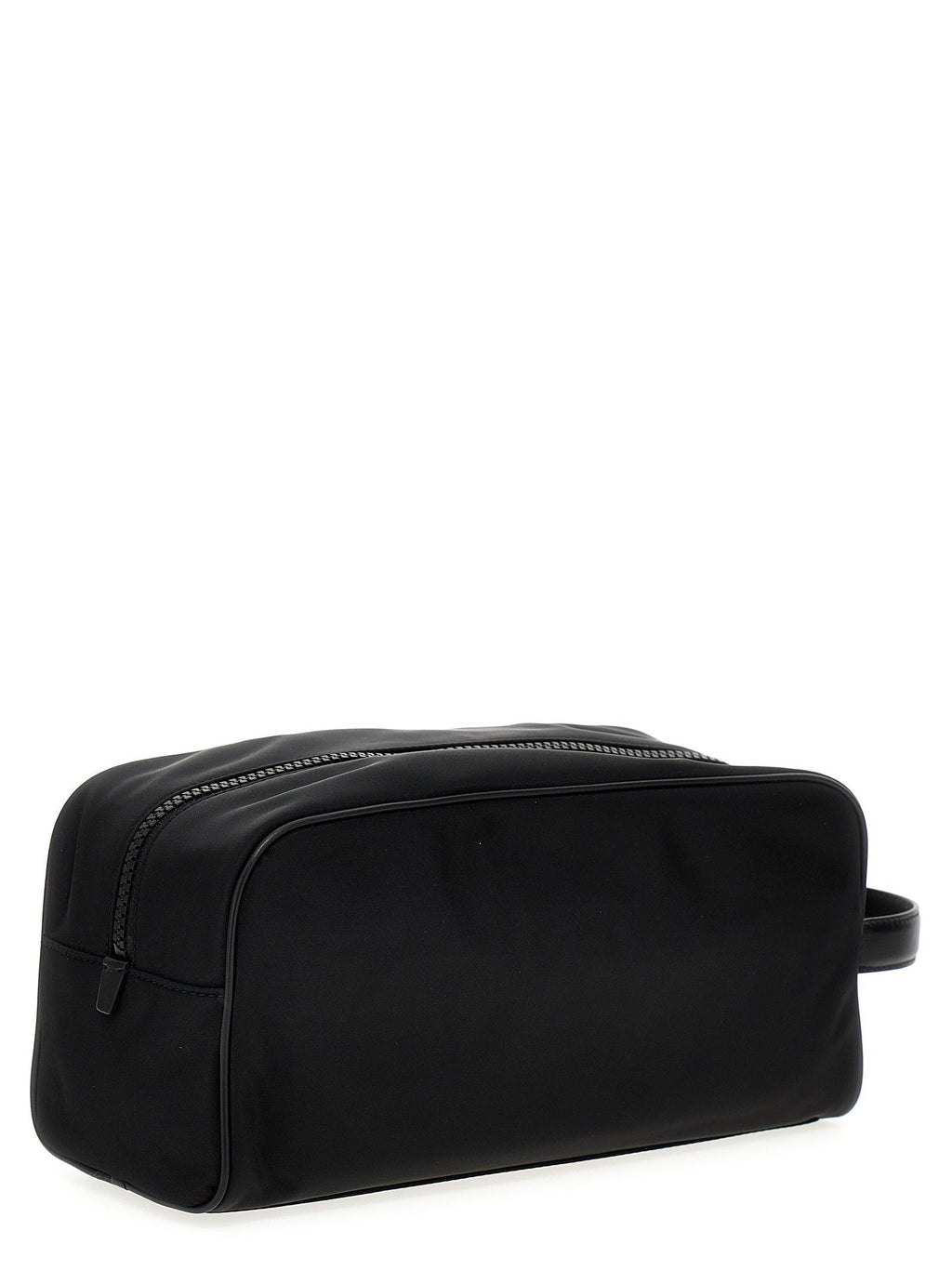 Dolce & Gabbana Logo-Appliqué Nylon Cosmetic Case — Black