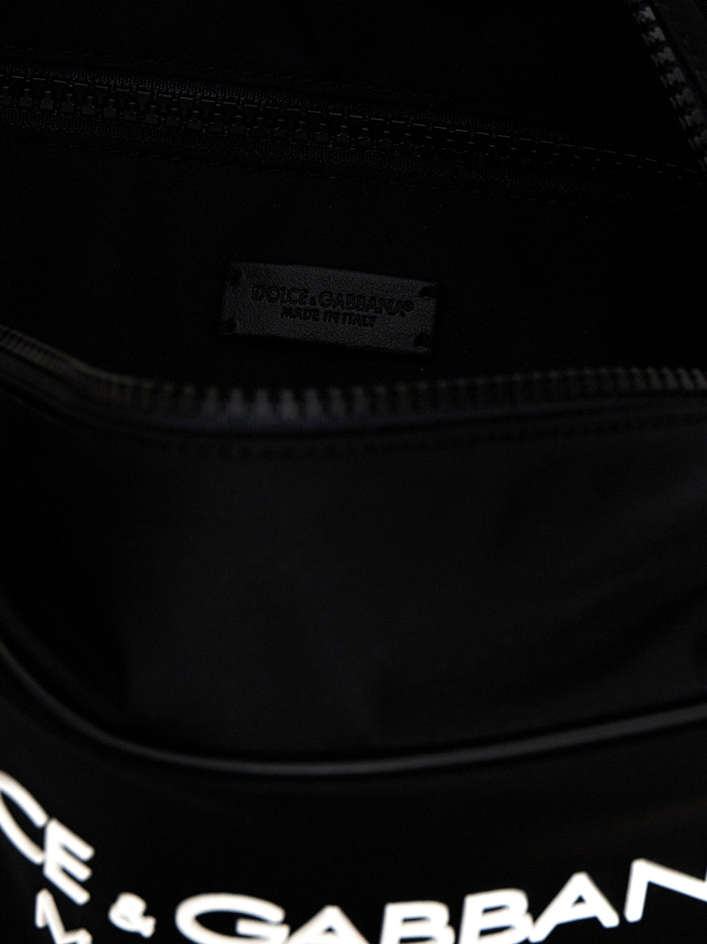 Dolce & Gabbana Logo-Appliqué Nylon Cosmetic Case — Black