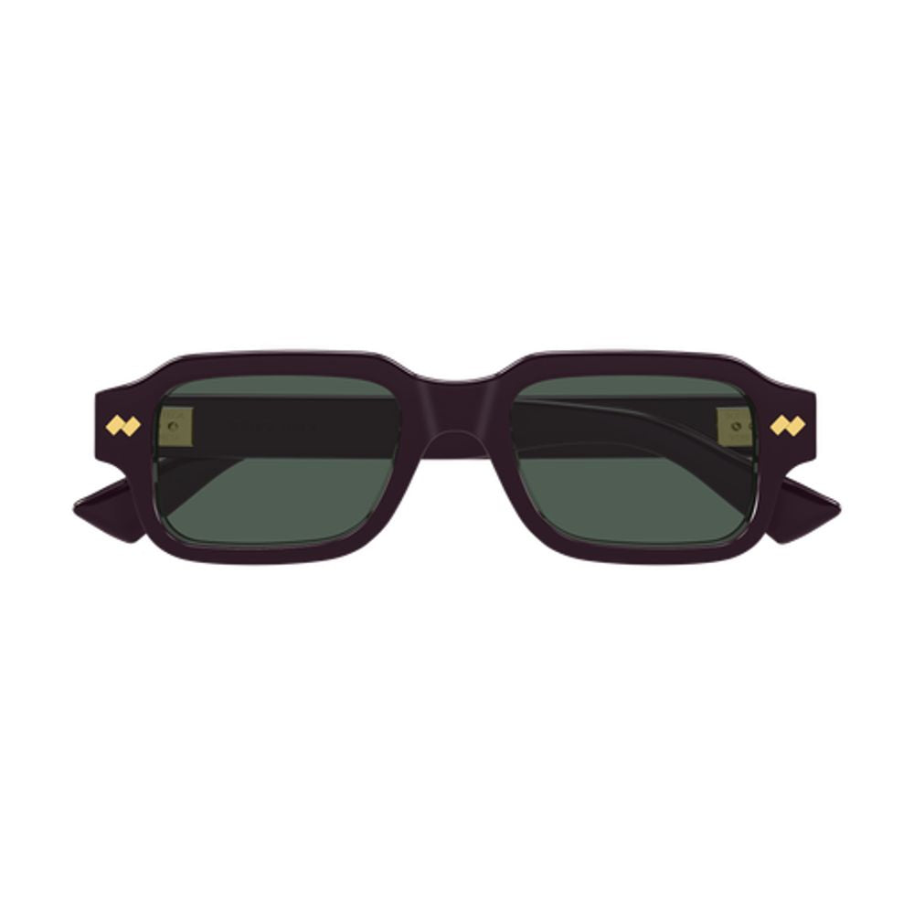 Bottega Veneta Eyewear BV1442S Rectangular-Frame Sunglasses — Violet