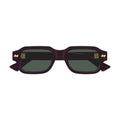 Bottega Veneta Eyewear BV1442S Rectangular-Frame Sunglasses — Violet