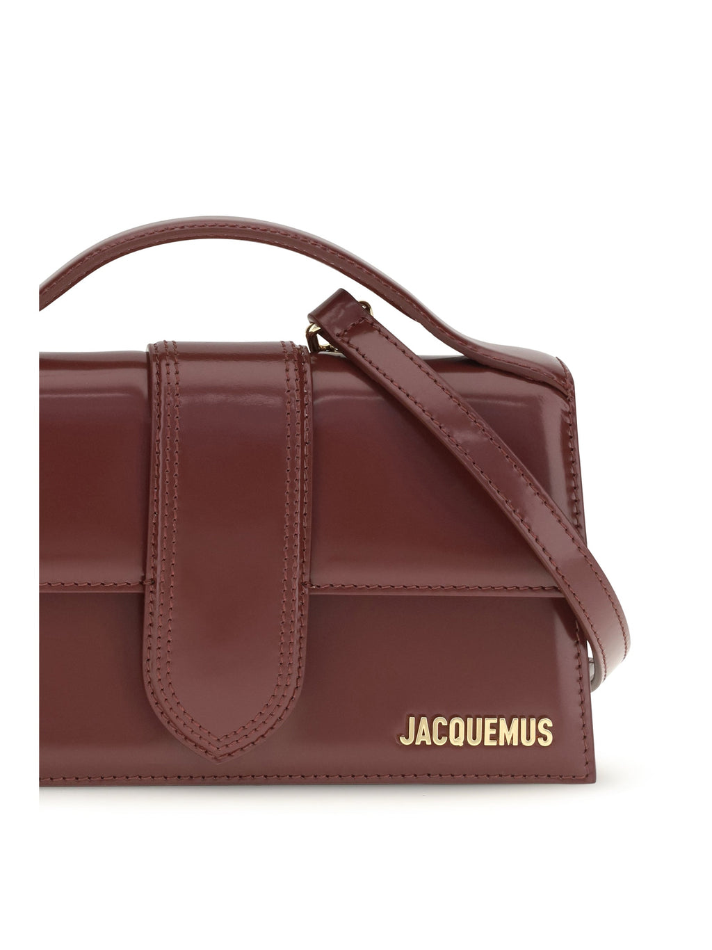 Jacquemus Le Grand Bambino Shoulder Bag — Burgundy