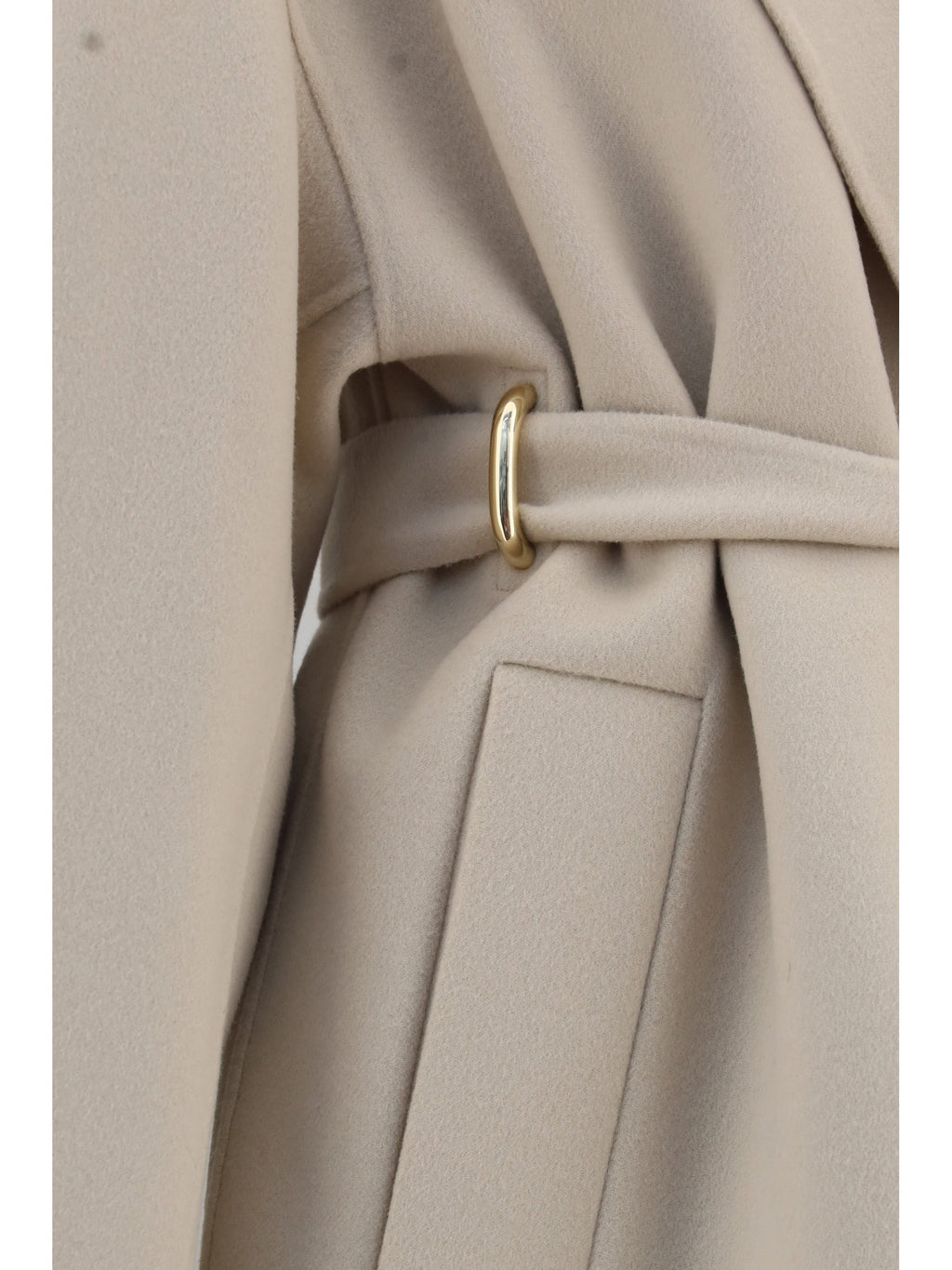 Max Mara Sportmax Virgin Wool Coat — Beige