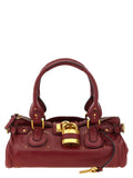 Chloé Paddington Shoulder Bag — Burgundy