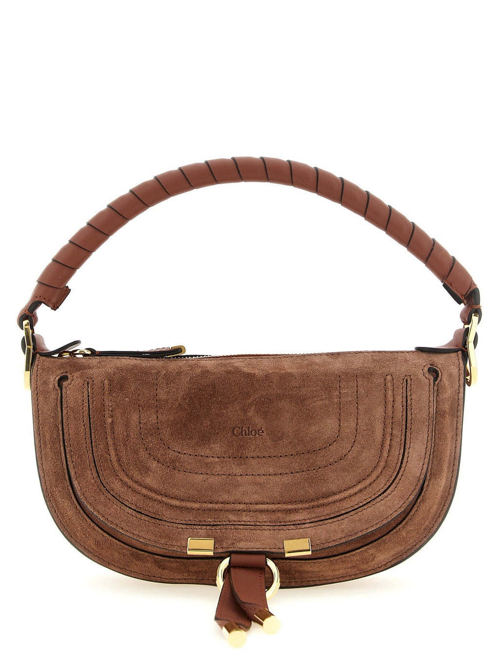 Chloé Marcie Shoulder Bag — Brown