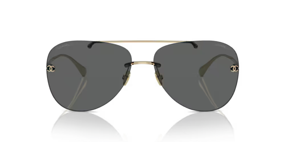 Chanel Eyewear CH4285T Pilot-Frame Sunglasses — Gray